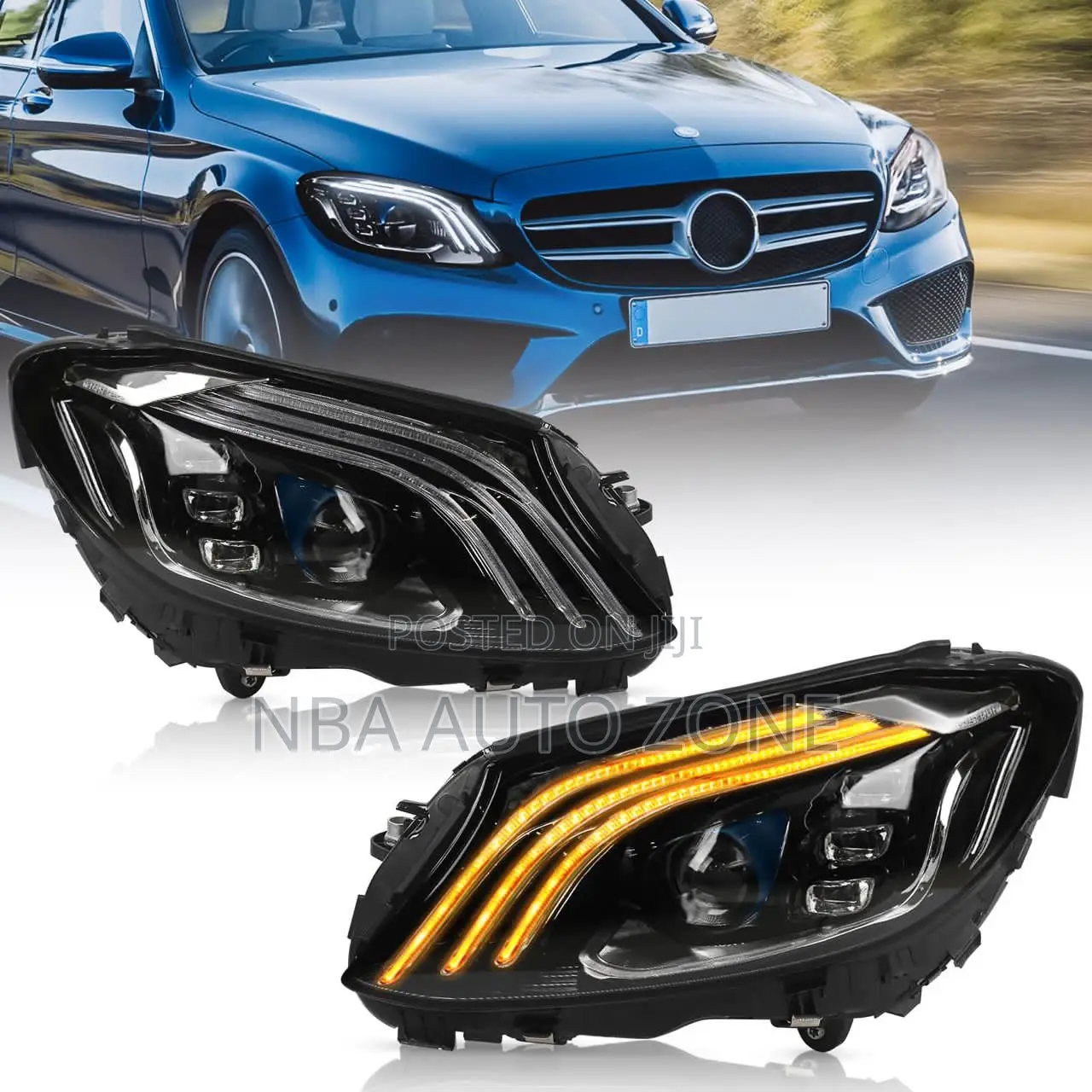 Mercedes Benz C300(W205) 2019 Spec Led Head Light Pair