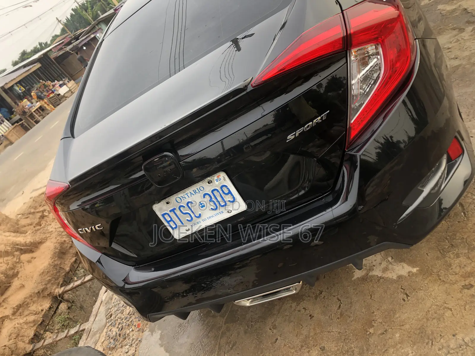 Honda Civic Sport Sedan 2020 Black