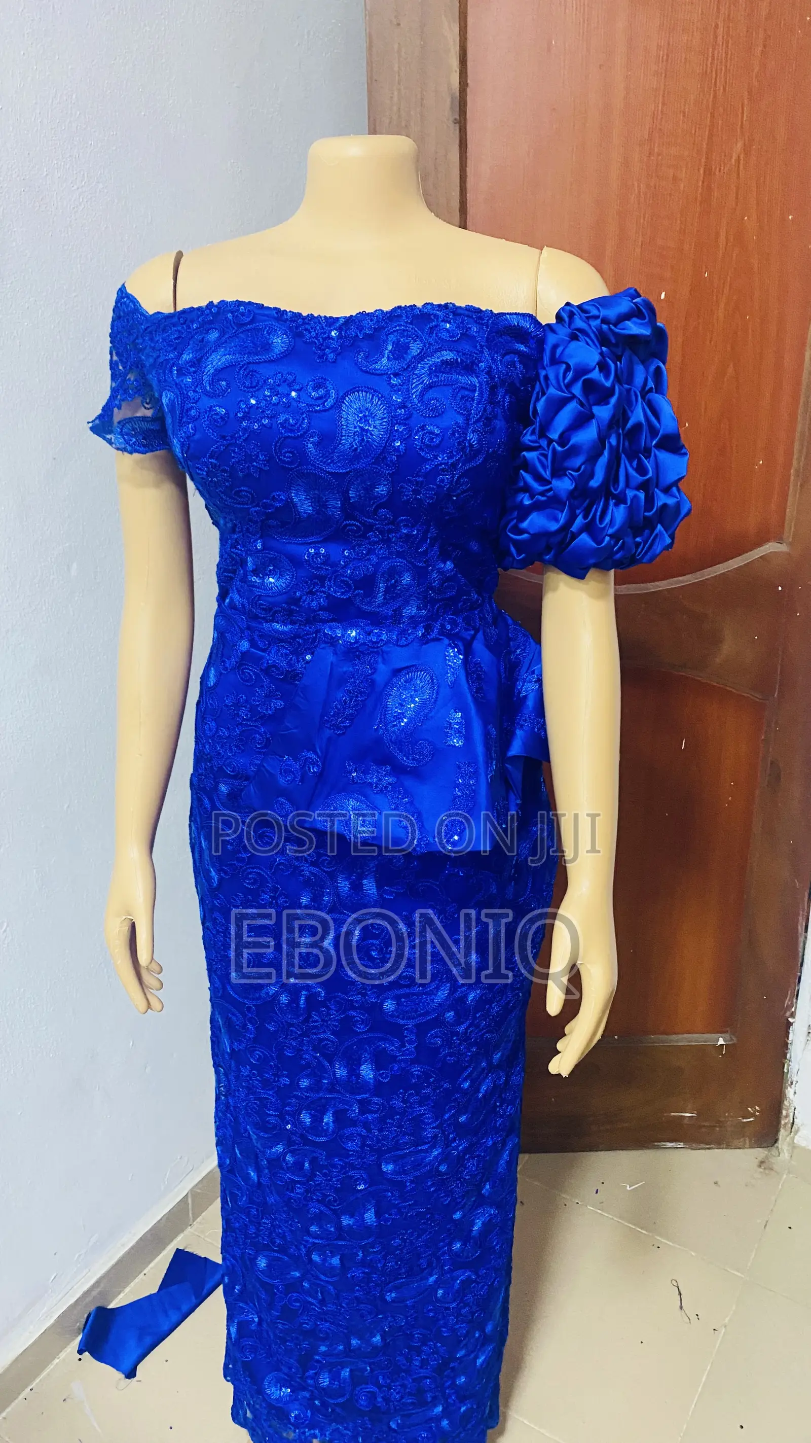 Blue Beaded Dress