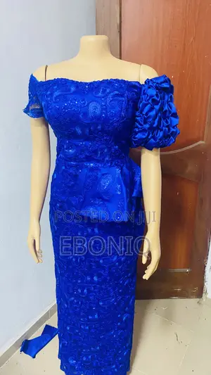 Blue Beaded Dress