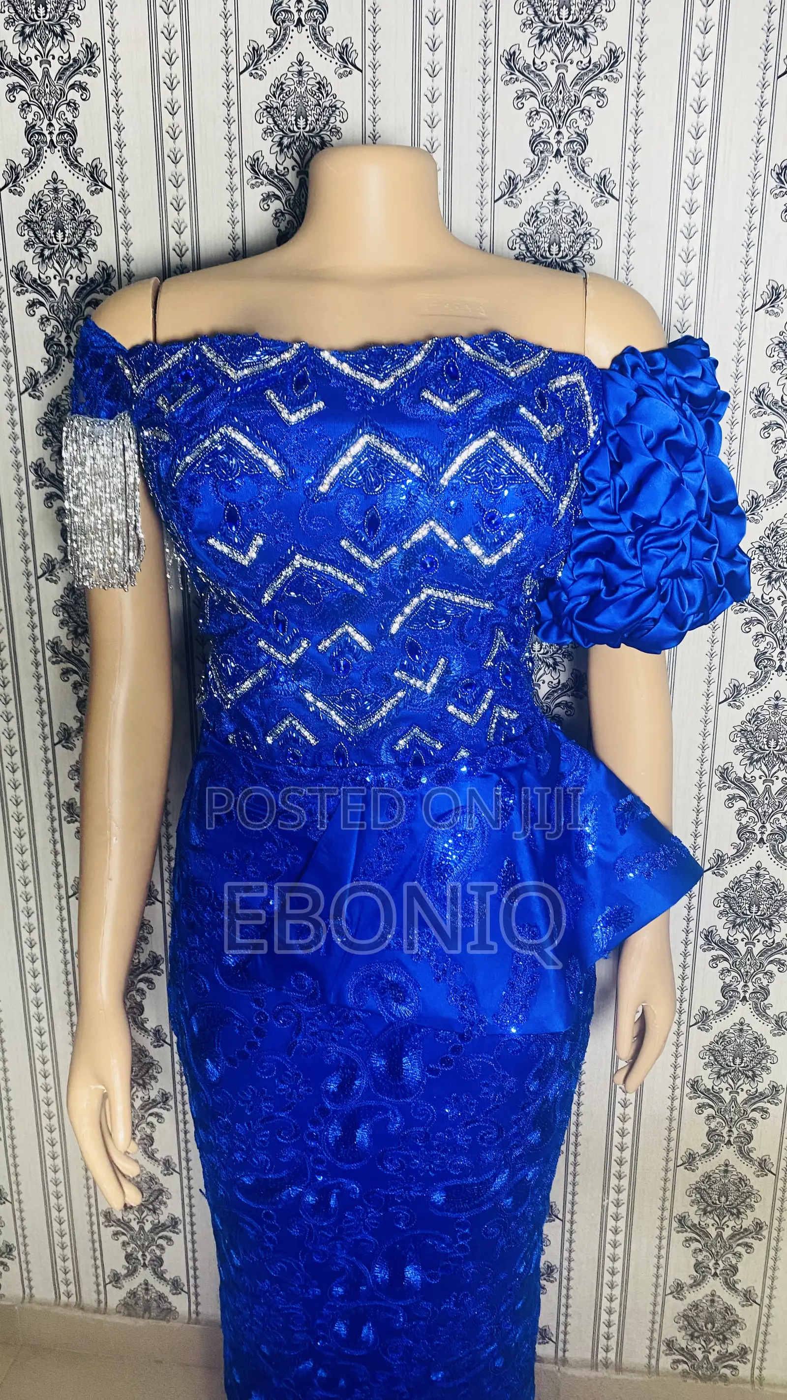 Blue Beaded Dress