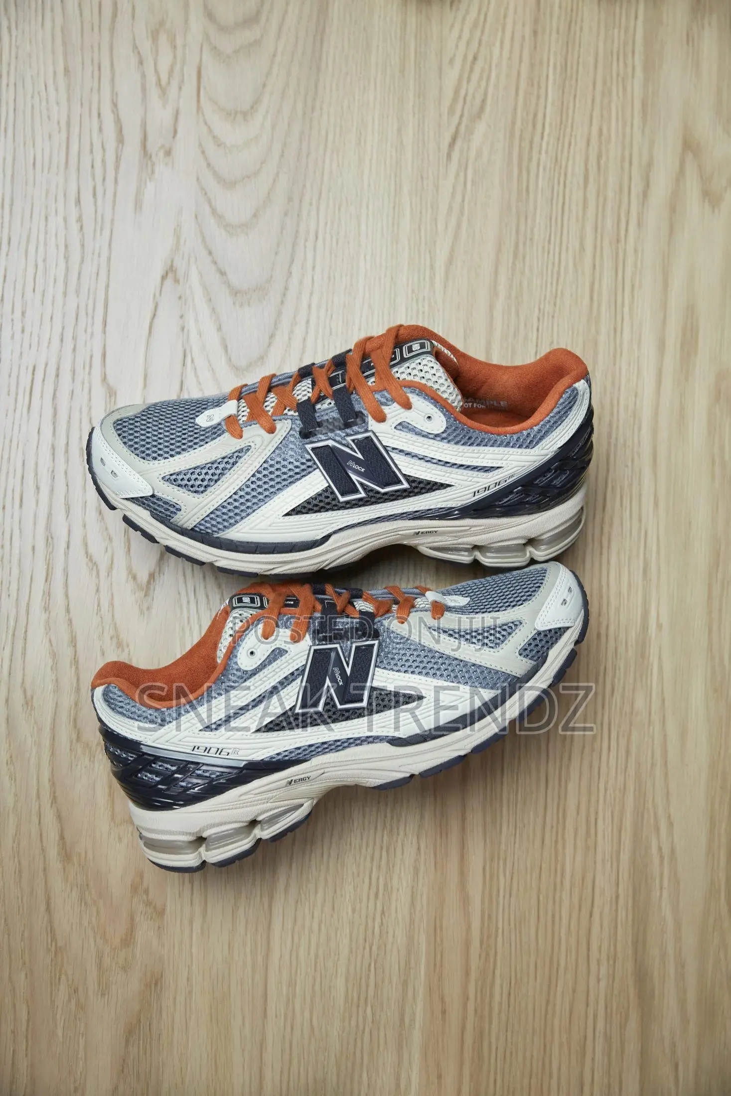 New Balance Nb 1906 Orange M Blue and Cream