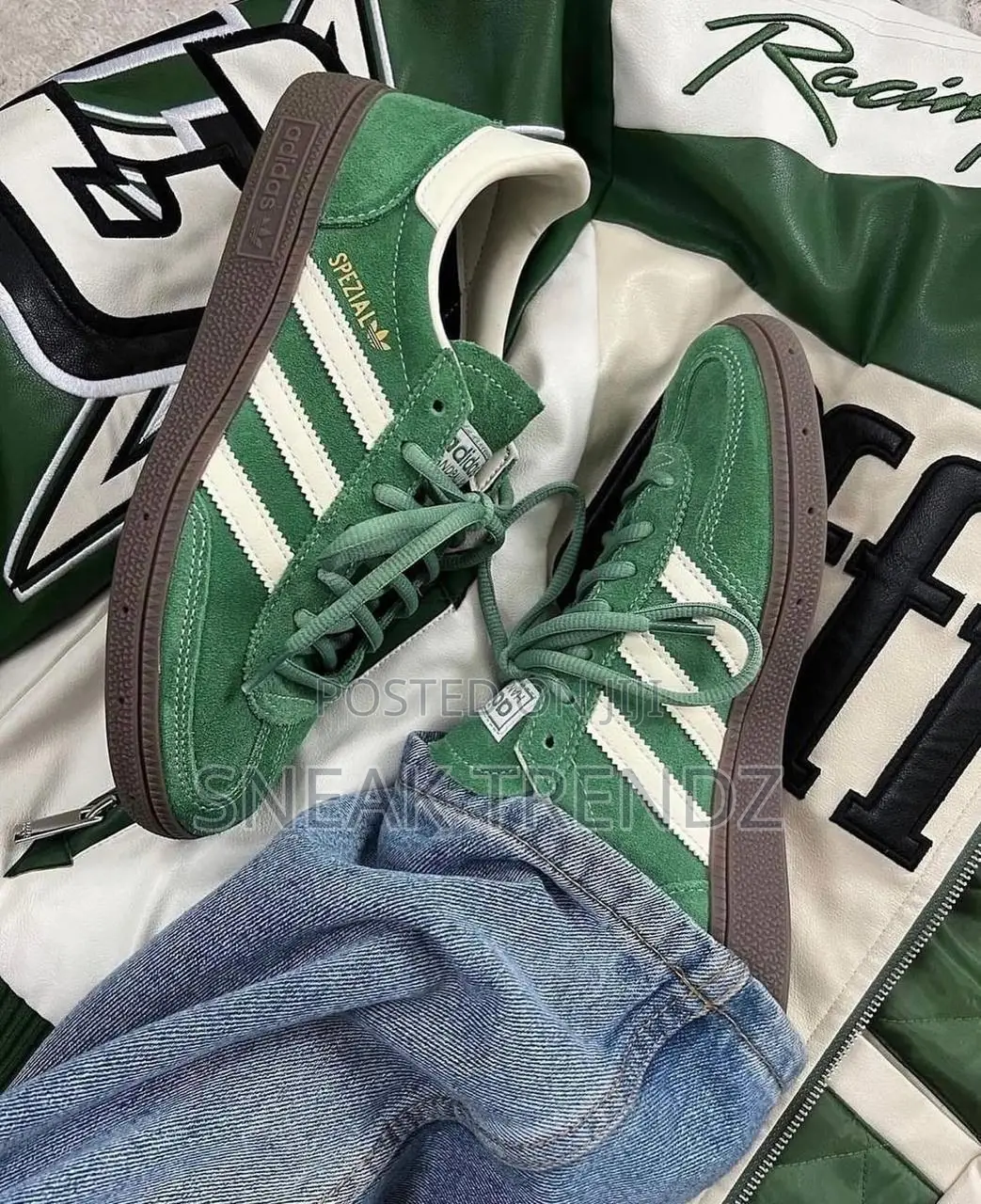 Adidas Spezial Green Cream and Brown