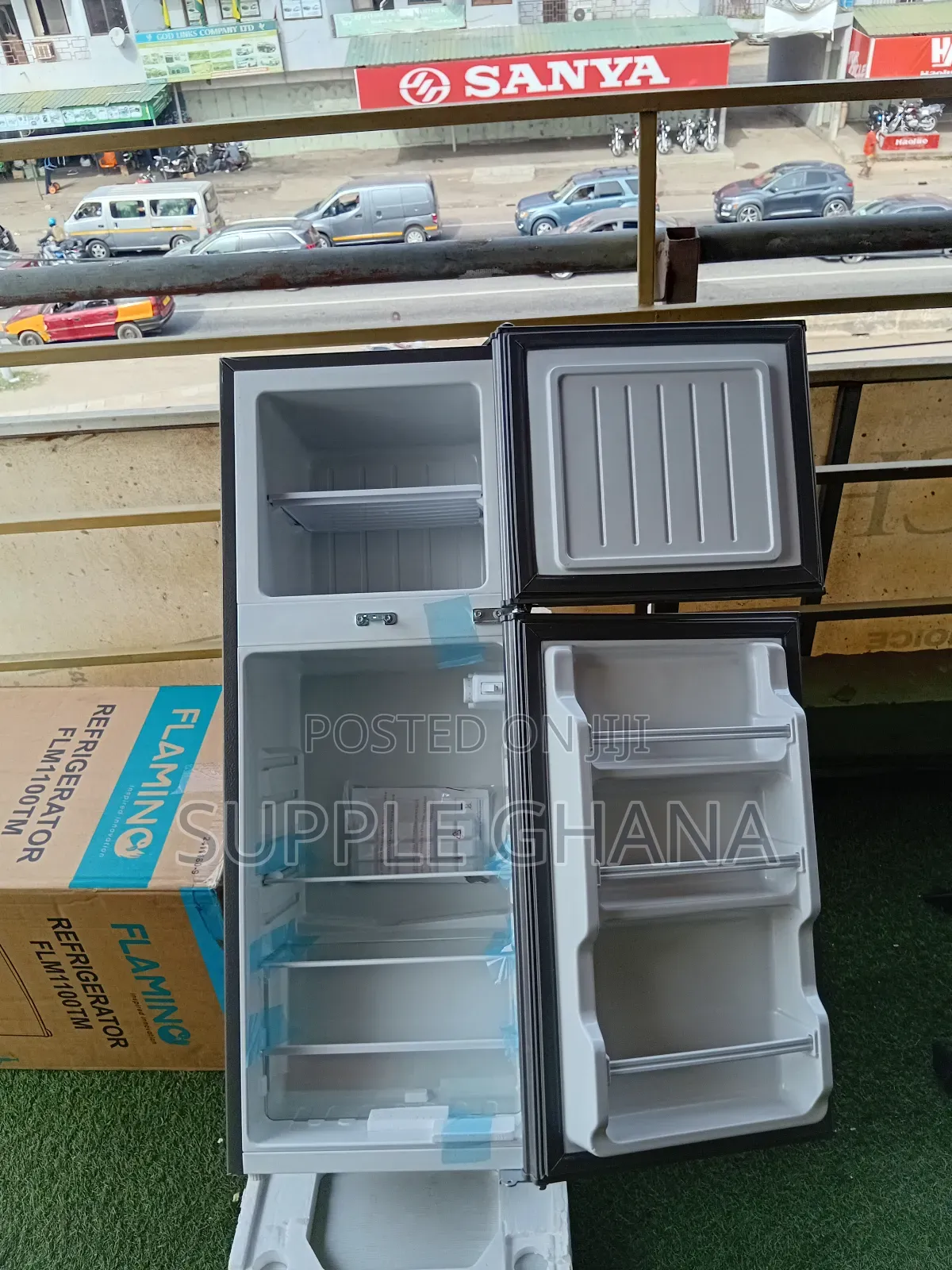 Double Door Table Top Fridge 80litres Flamino