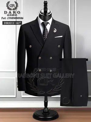 Double Breasted Suit Solid Color
