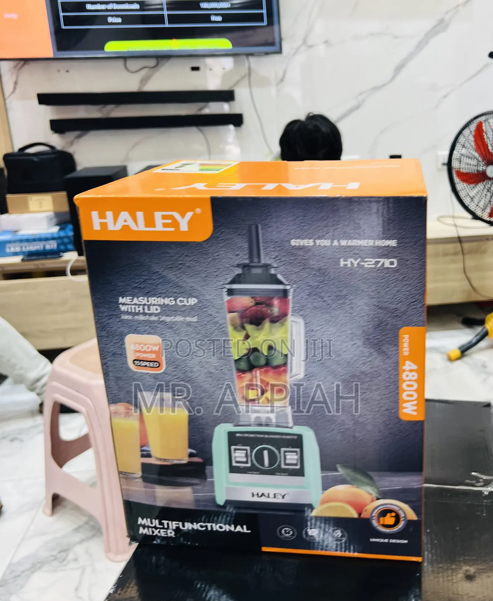 Sealed in Box Haley-Hy-2710 4800watt Electric Blender(Green) 