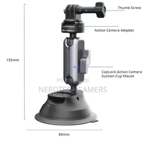 Action Camera Suction Cup Mount