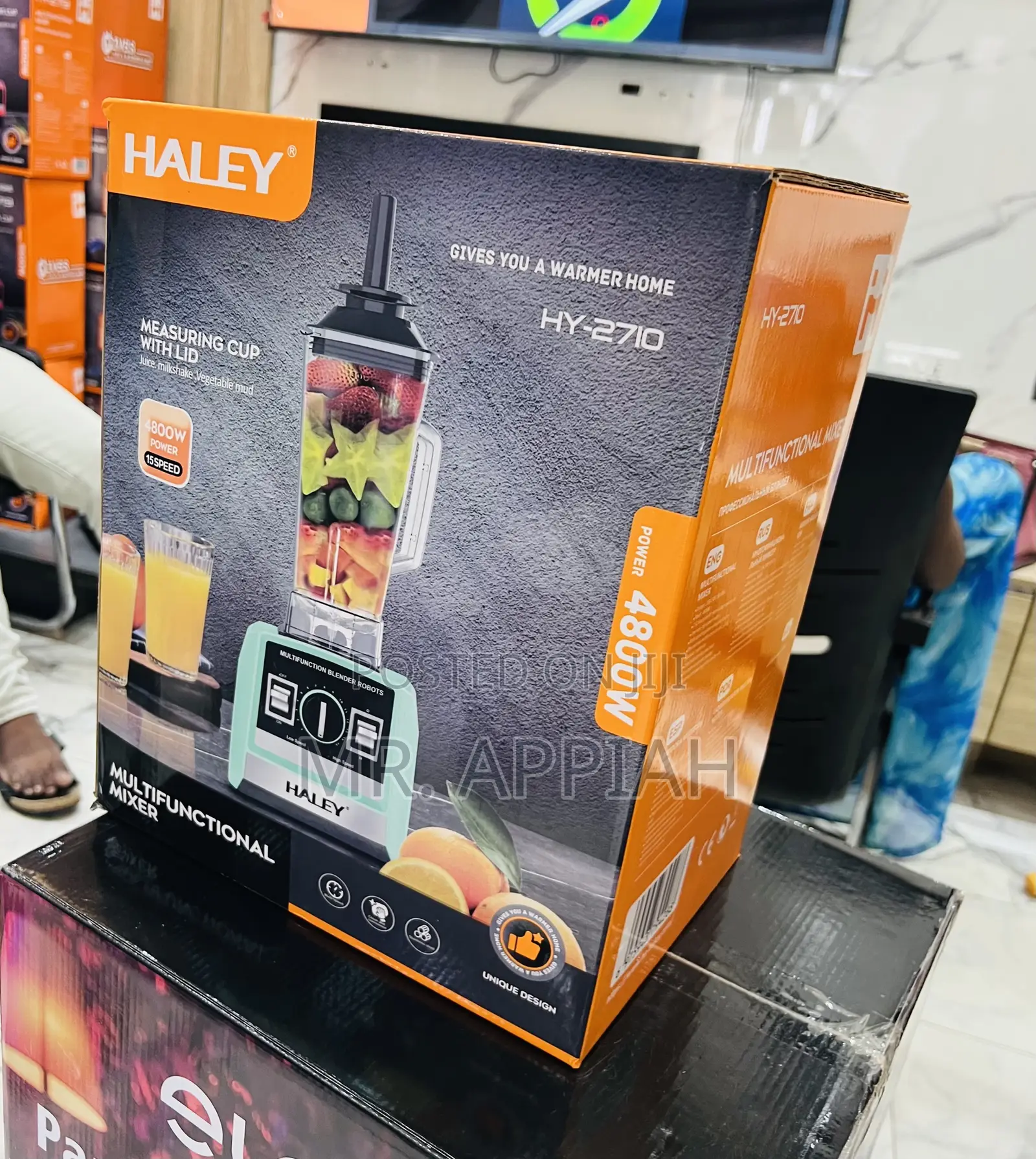4800watt Haley-Hy-2710 Electric Blender(Green)1 Jars