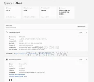 Desktop Computer 32GB Intel Core i9 HDD+SSD 1.5T