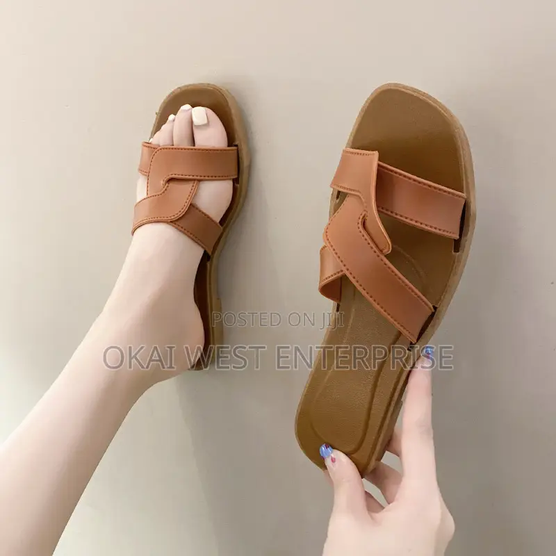 Chic Summer Cross-Band Slippers for Women ( Rubber Based)