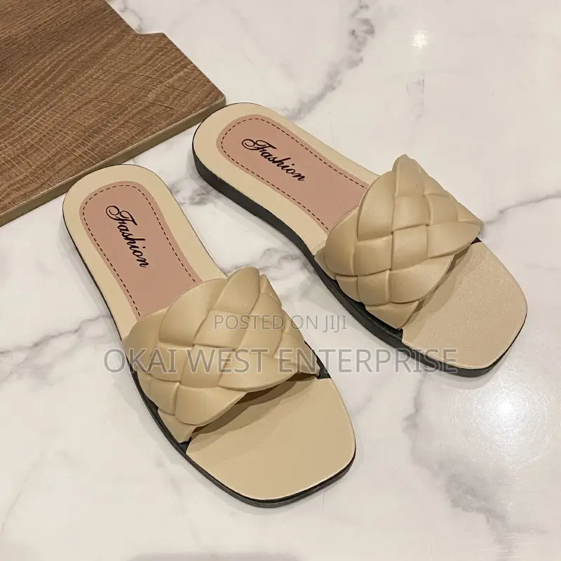 Chic Summer Cross-Band Slippers for Women ( Rubber Based)