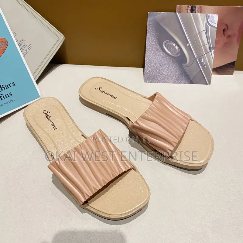 Chic Summer Cross-Band Slippers for Women ( Rubber Based)