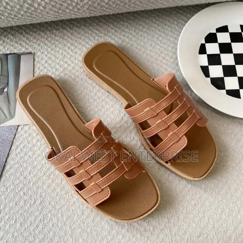 Chic Summer Cross-Band Slippers for Women ( Rubber Based)