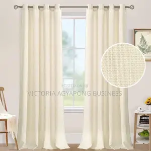Cream Sunblock Curtains Available