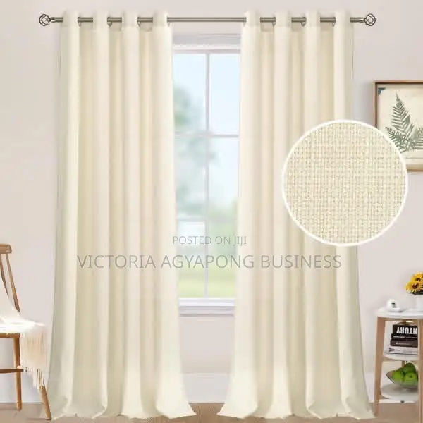Cream Sunblock Curtains Available