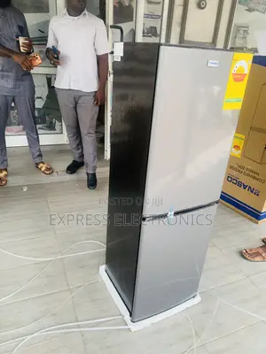 Lovely New Nasco-D2-20fl Double Door Fridge 158ltr Silver