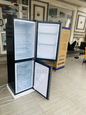 Ultra Sleek Dark Grey Nasco-D2-20fl Double Door Fridge 158ltr Silver