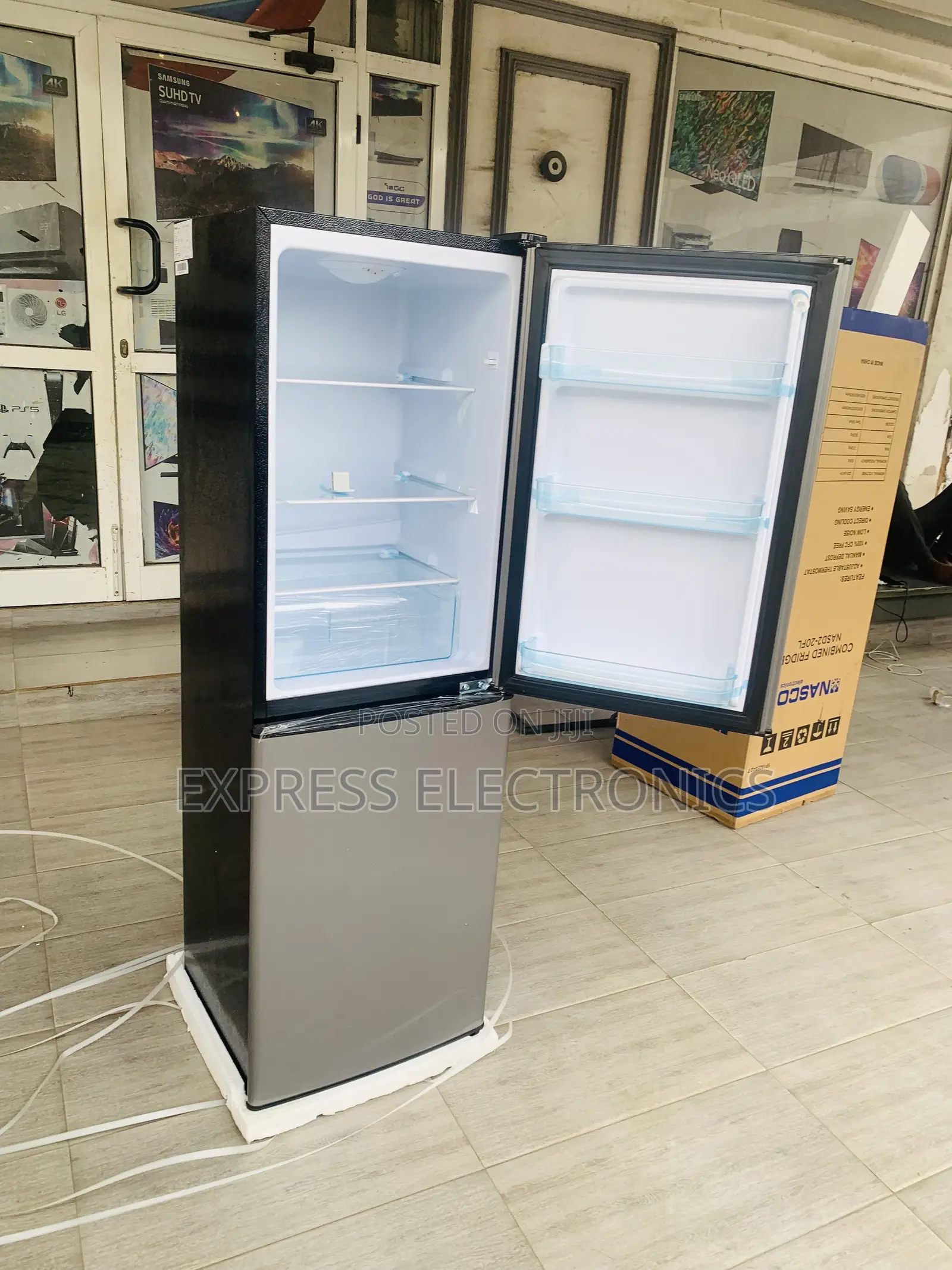 Better and Neat Nasco-D2-20fl Double Door Fridge 158ltr Silver