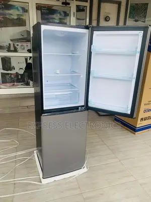 Low Noise Nasco-D2-20fl Double Door Fridge 158ltr Silver