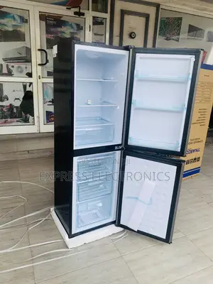 Freestanding Nasco-D2-20fl Double Door Fridge 158ltr Silver