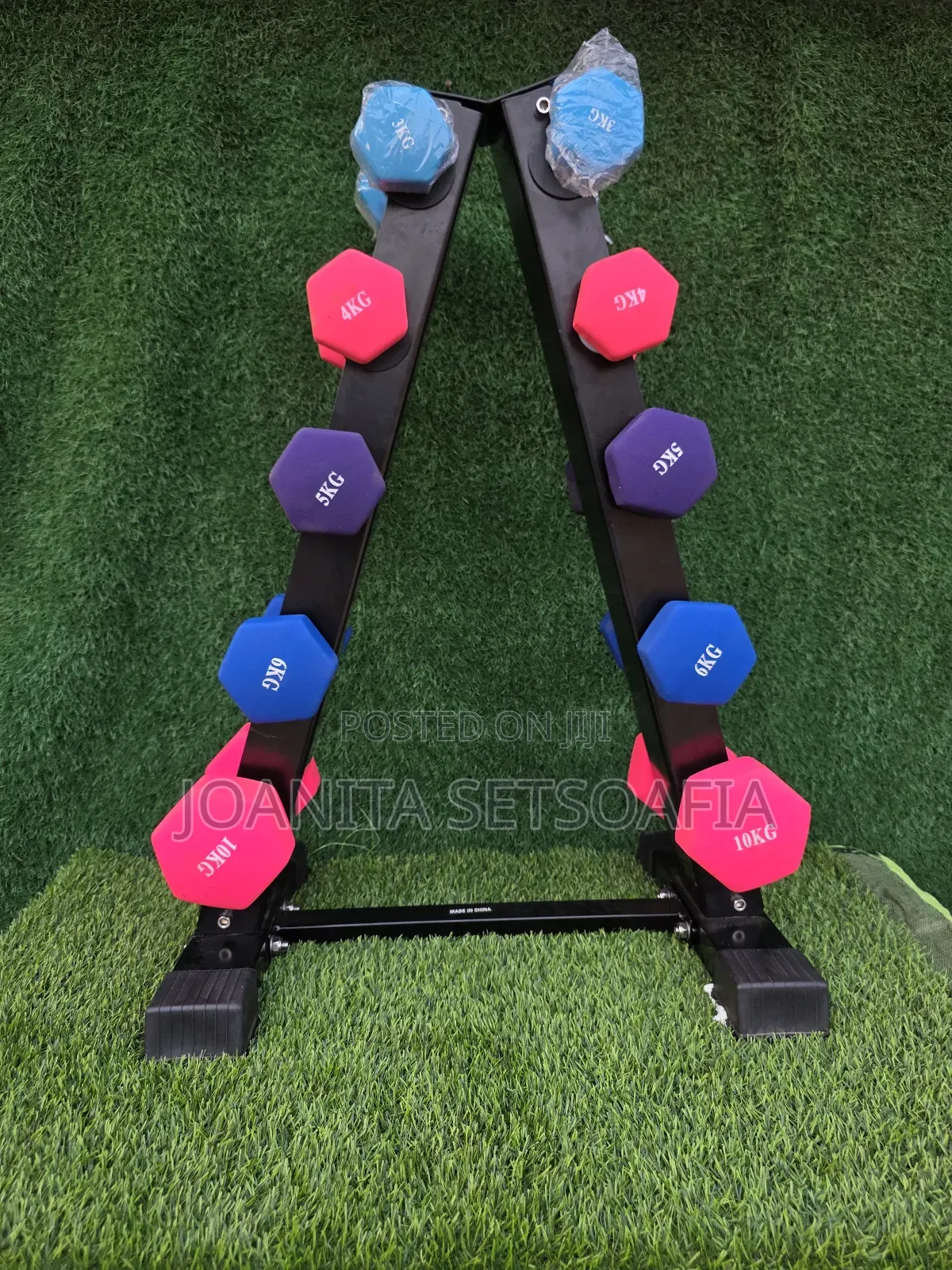Dumbbell Set With Rack