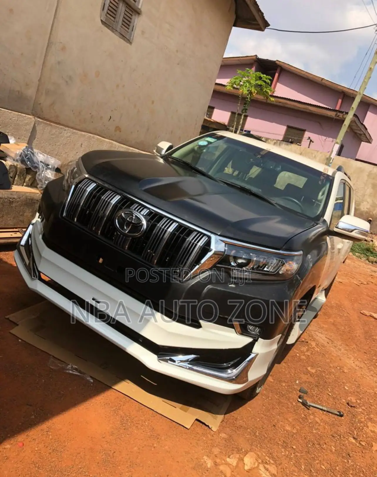 Toyota Land Cruiser Prado 2017-21 Led Front Bumper Spoiler