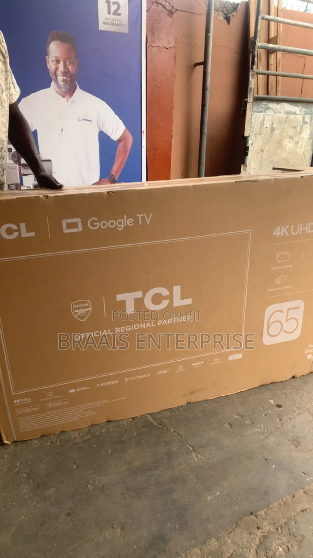 TCL 65” Uhd Smart Android Tv