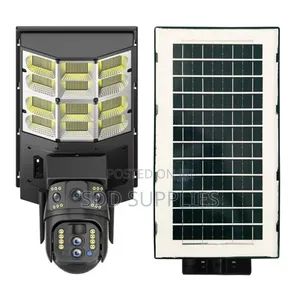 Double Dual Lens Wifi Solar Streetlight Street Light Security Camera