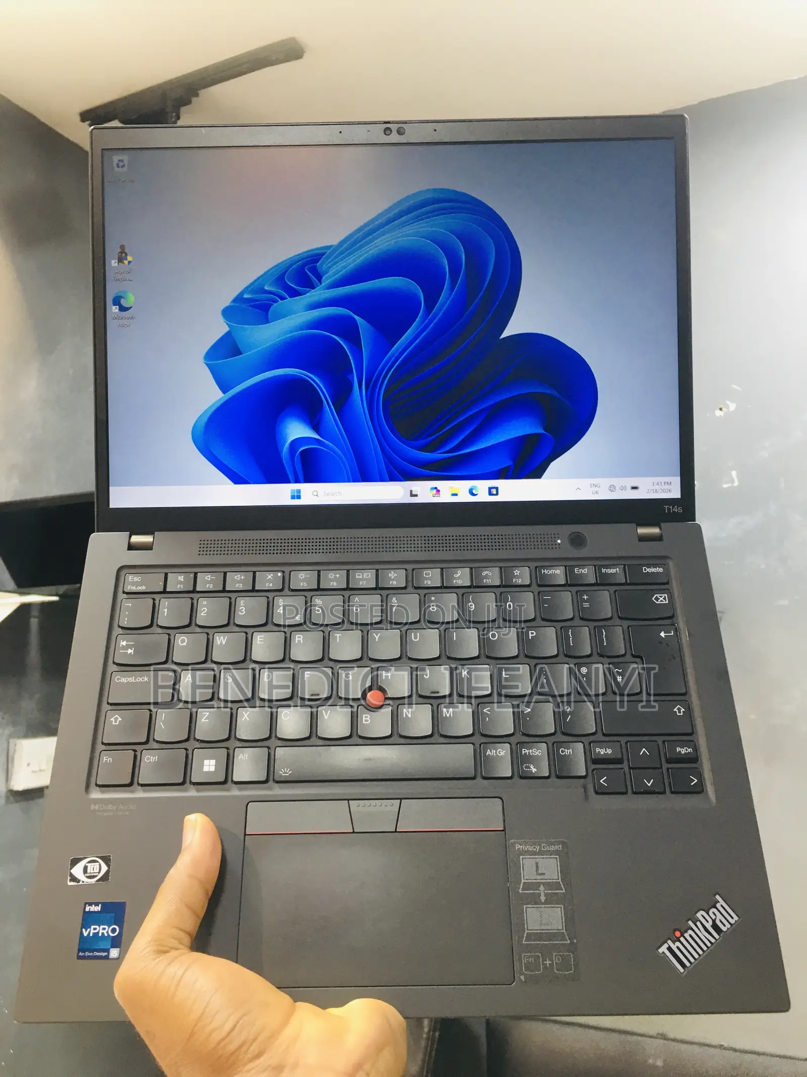 Laptop Lenovo ThinkPad T14 G3 16GB Intel Core I5 SSD 256GB