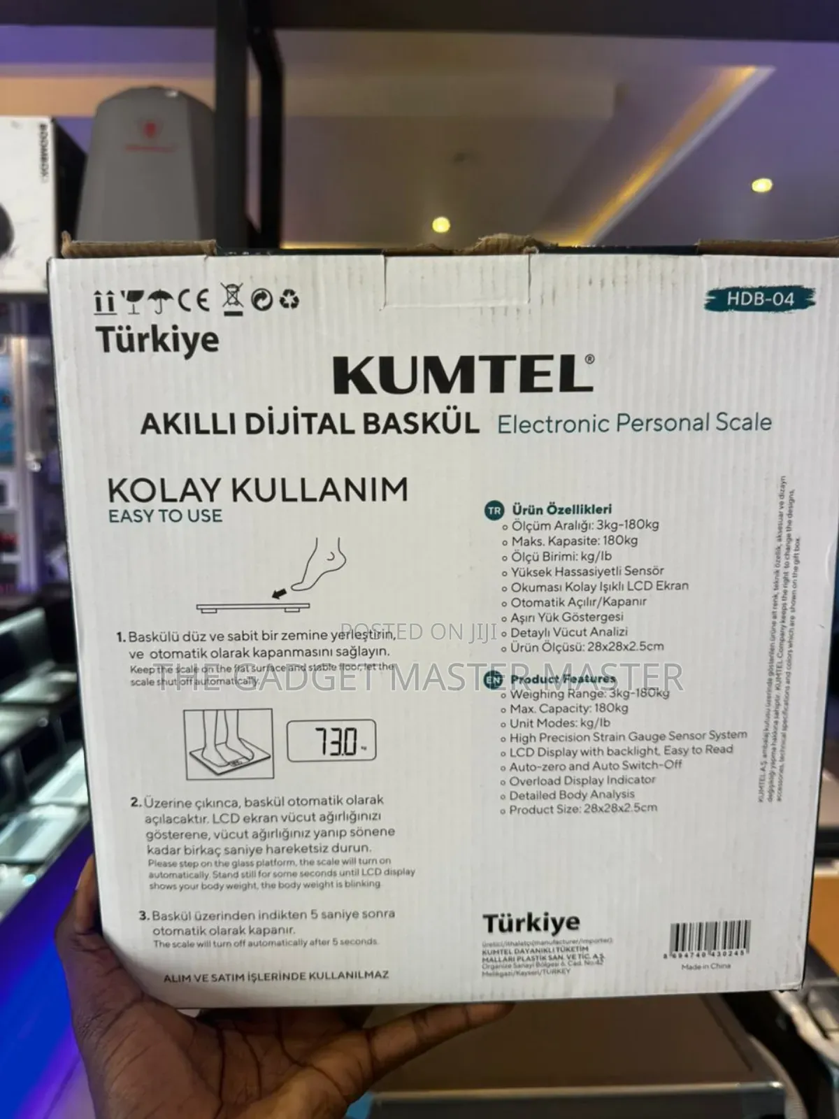 Kumtel HDB-04 Electronic Personal Scale