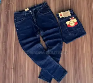 Plain Blue Jeans Trousers