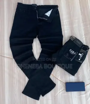 Level Black Jeans Trousers