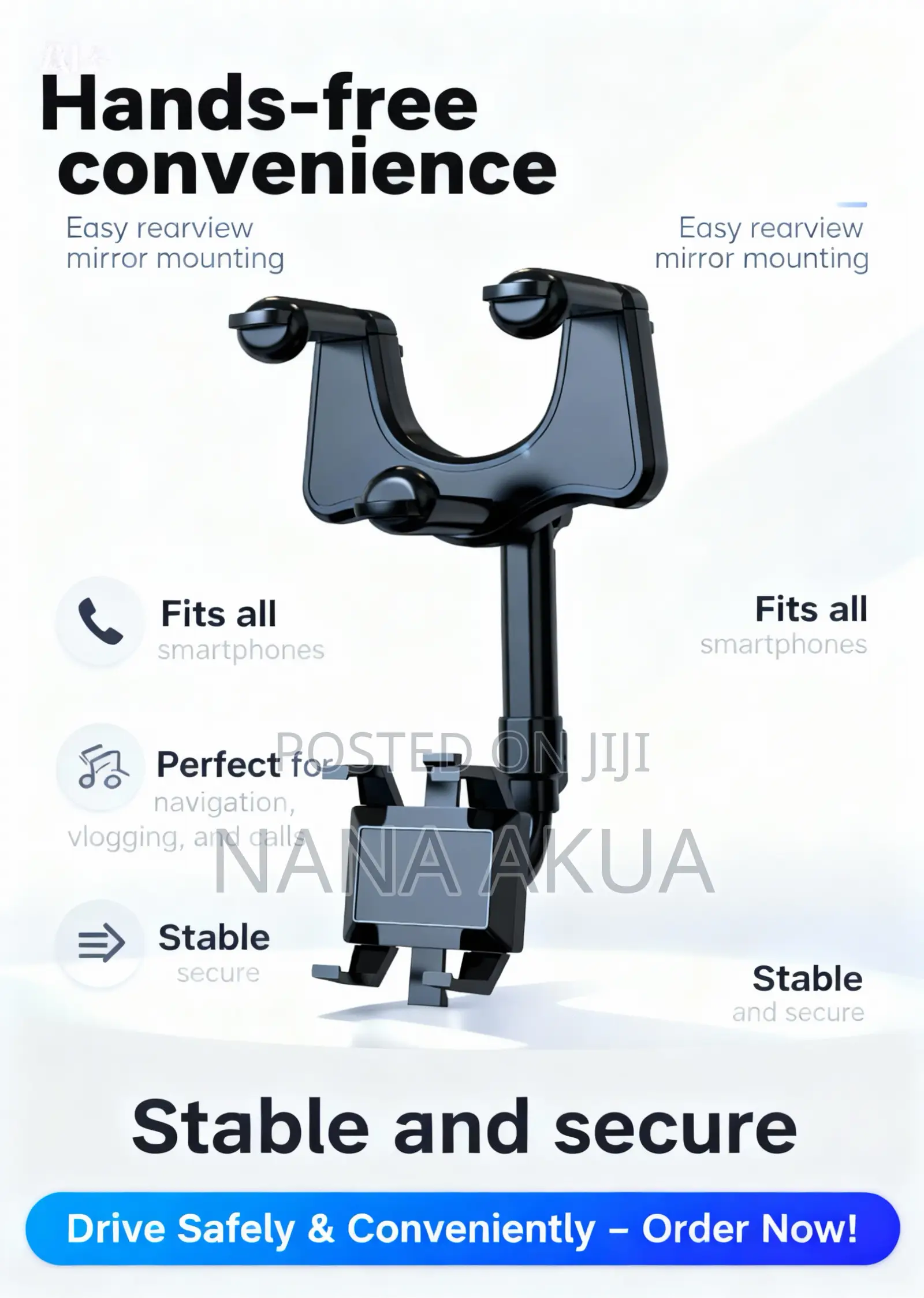 360 Car Rearview Phone Holder