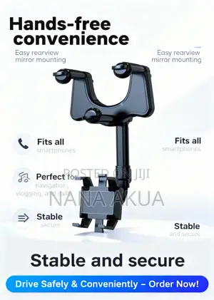 360 Car Rearview Phone Holder