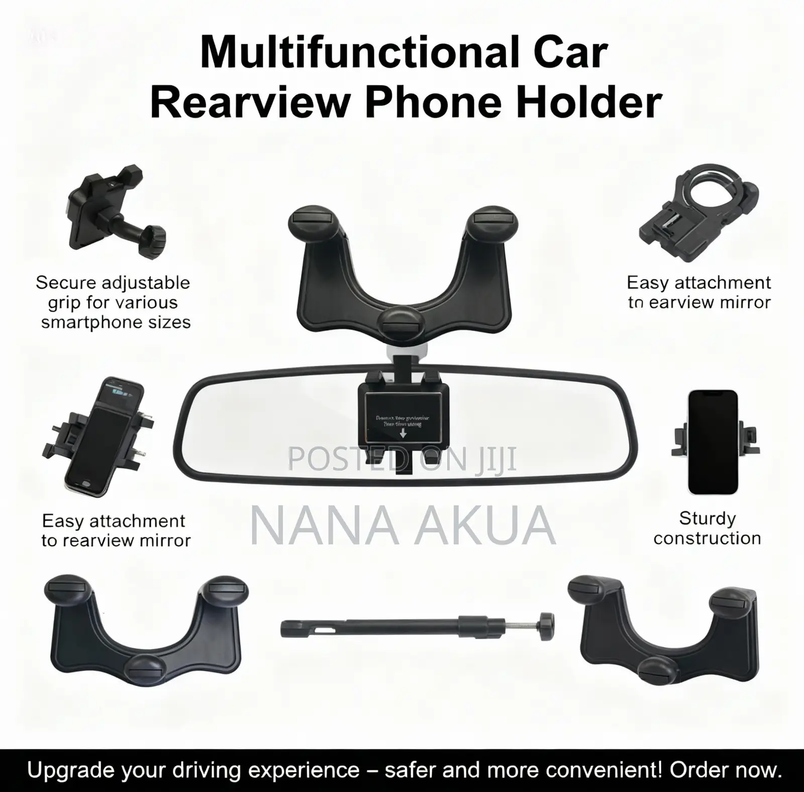360 Car Rearview Phone Holder
