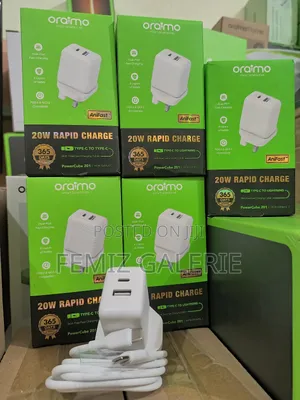 Oraimo Powercube 201 Uk Type Plug 20w Charger Kit