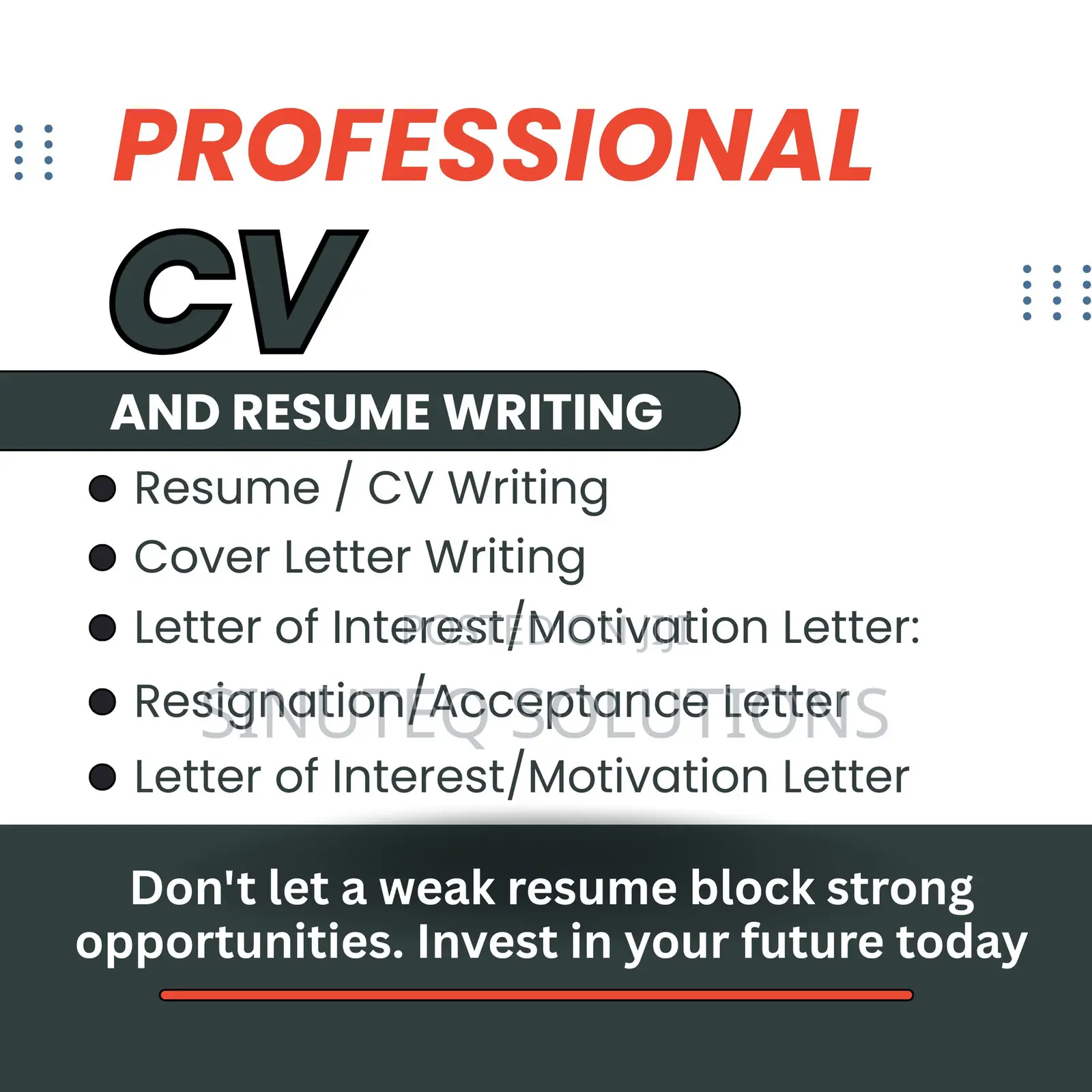 Professional Cv Resume Writing Services