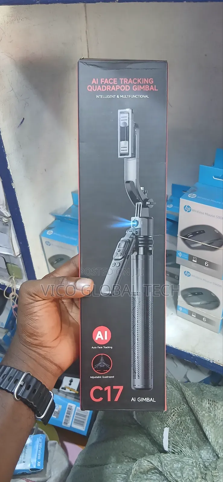 C17 Ai Face Tracking Quadrapod Gimbal