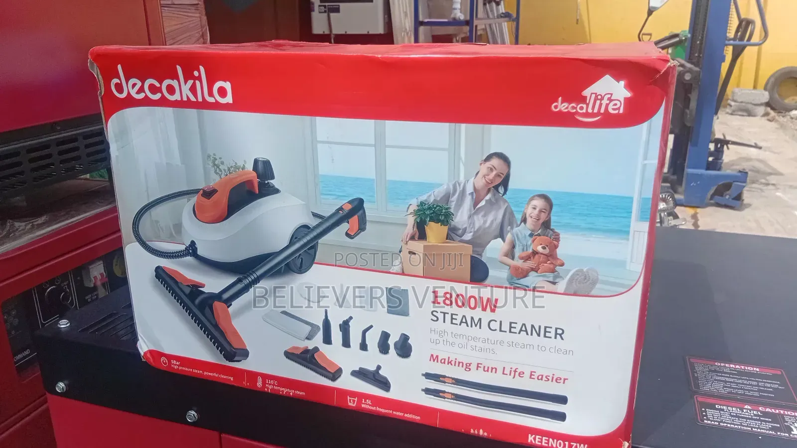 Decakila 1800w High-Pressure Steam Cleaner