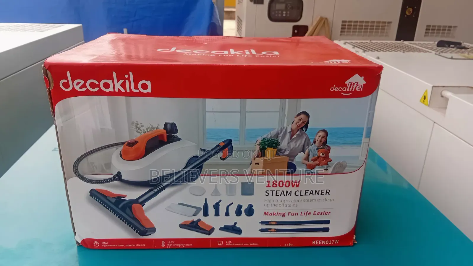 Decakila Steam Cleaner 1800w – Heavy Duty