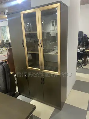 A Durable Three Door Book Shelf