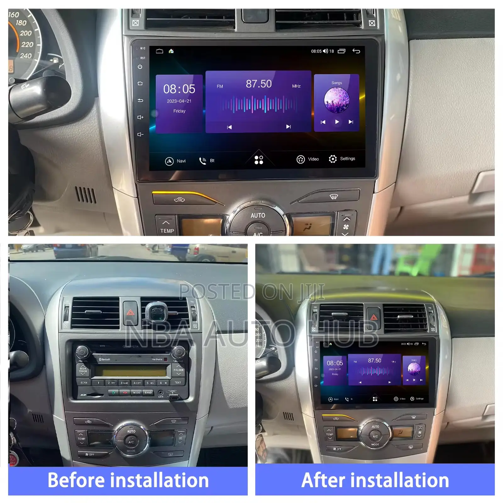 Toyota Corolla Android Multimedia Player