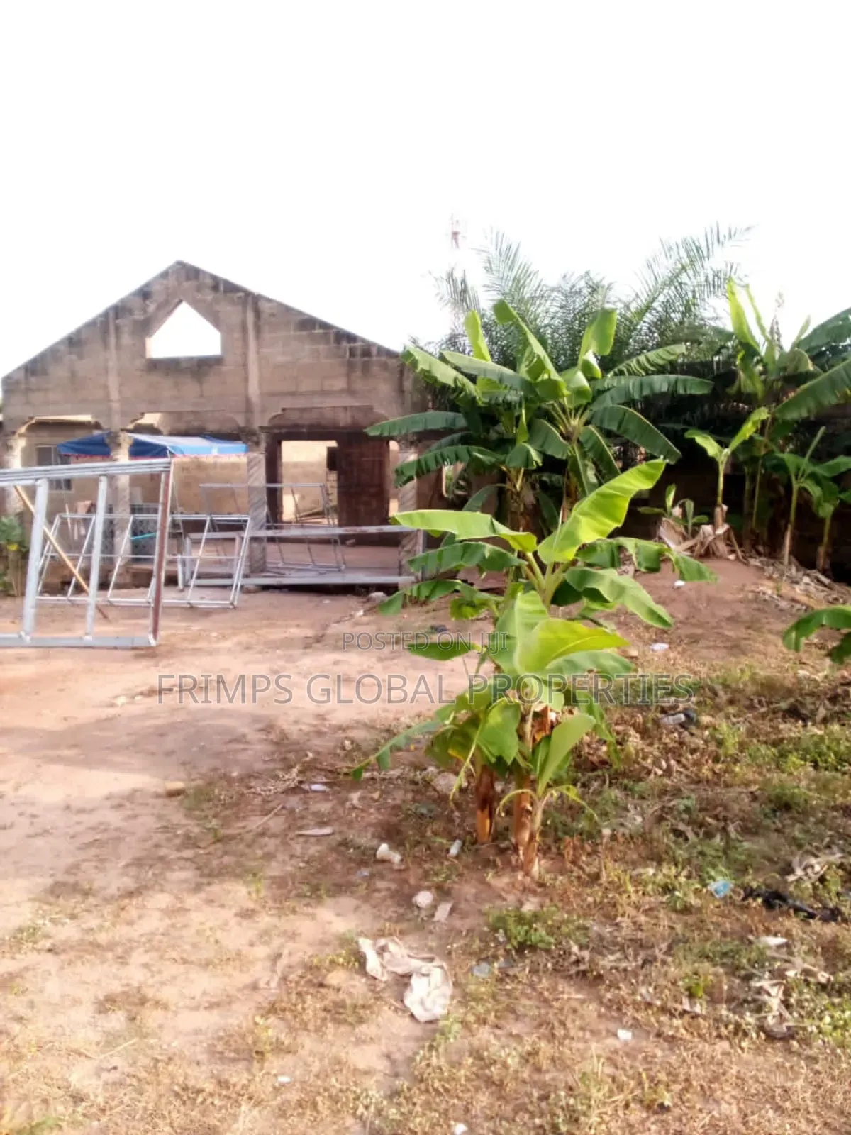 Unroofed 5 Bedrm House for Sale in Anyaa. Fan Milk. Dm
