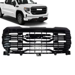 Black Front Grille For Gmc Sierra 1500 2022-2024
