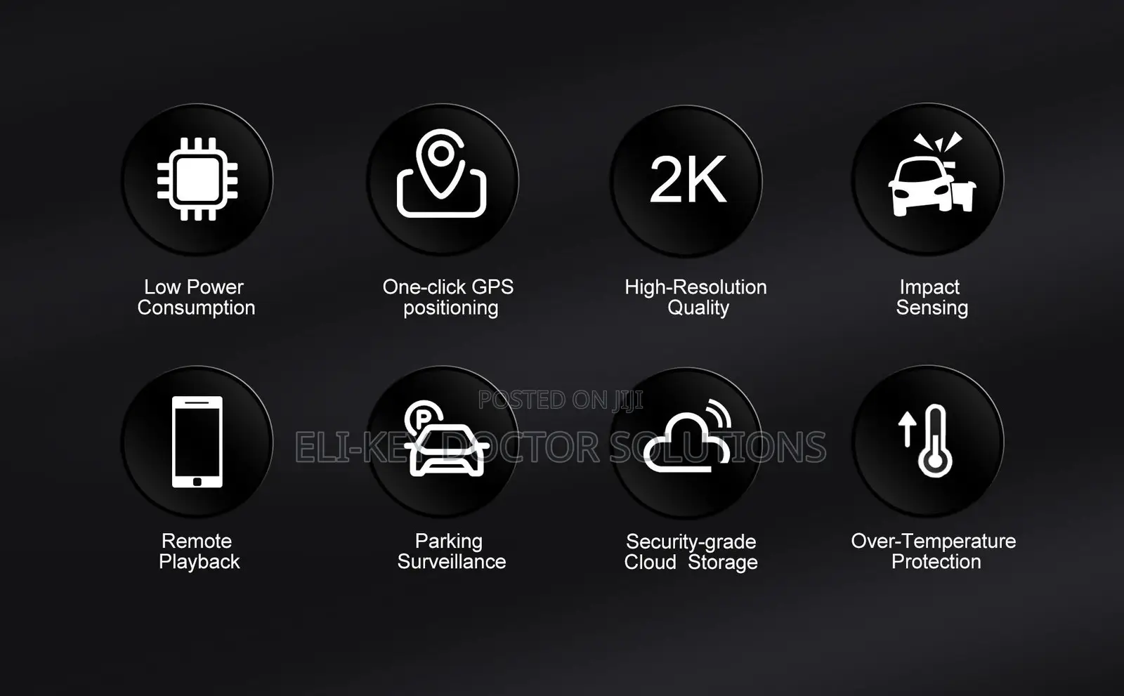 4g Gps Dual-view Car Camera Dvr Geofence App Car Security System