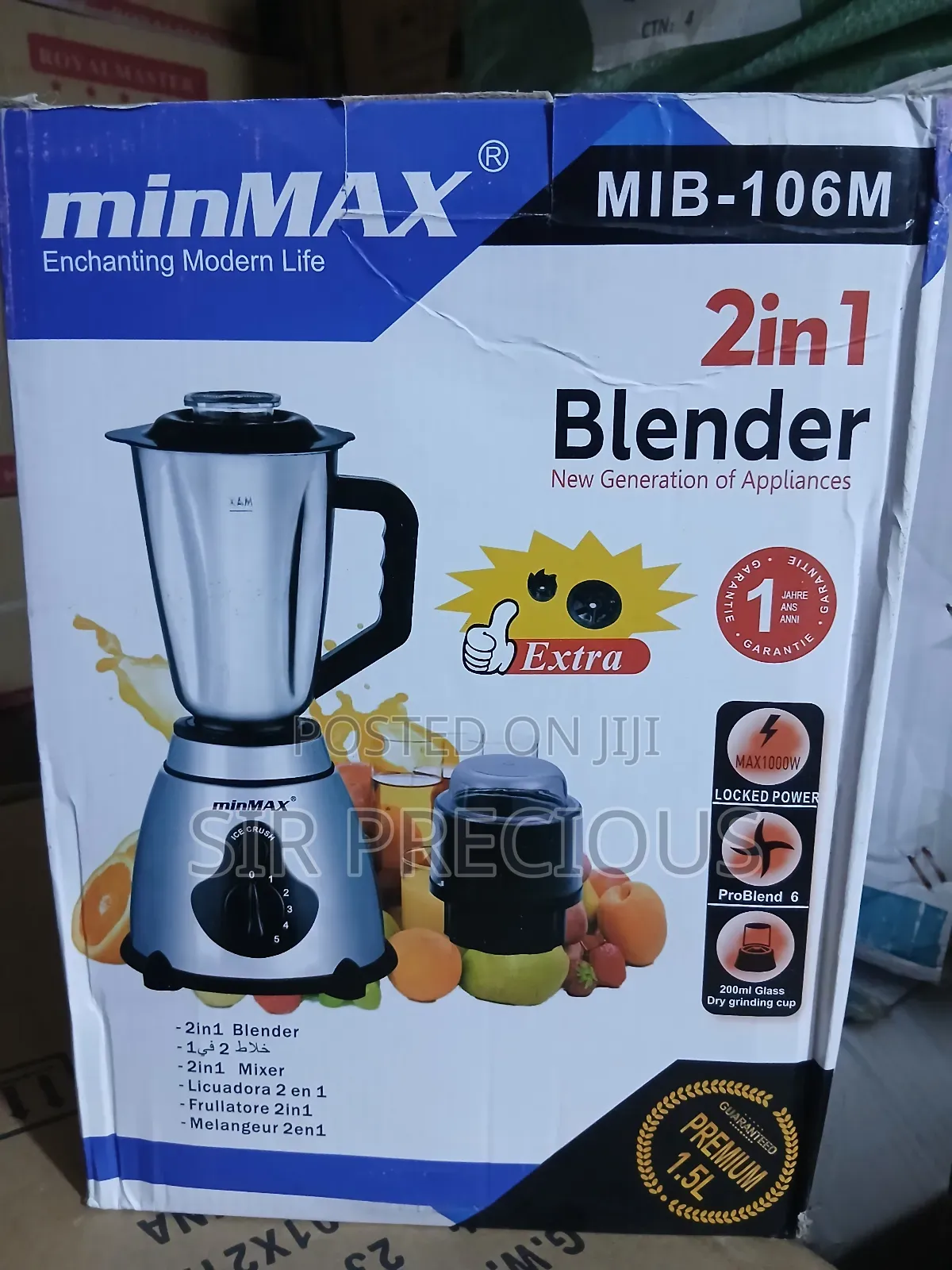 Silver Blender Minmax 2 in 1