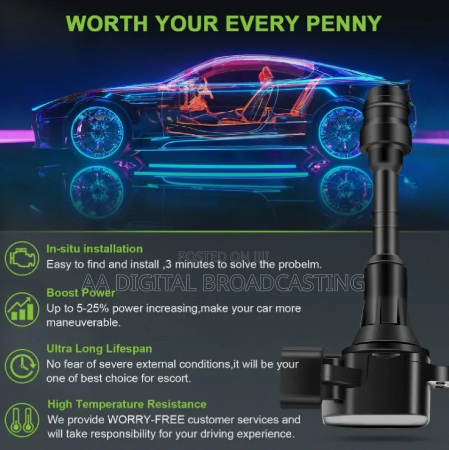 Nissan Ignition Coil and Spark Plug