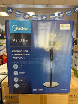 Midea Standing Fan 16” [Fs40-,] 3 Speeds-Timer Remote