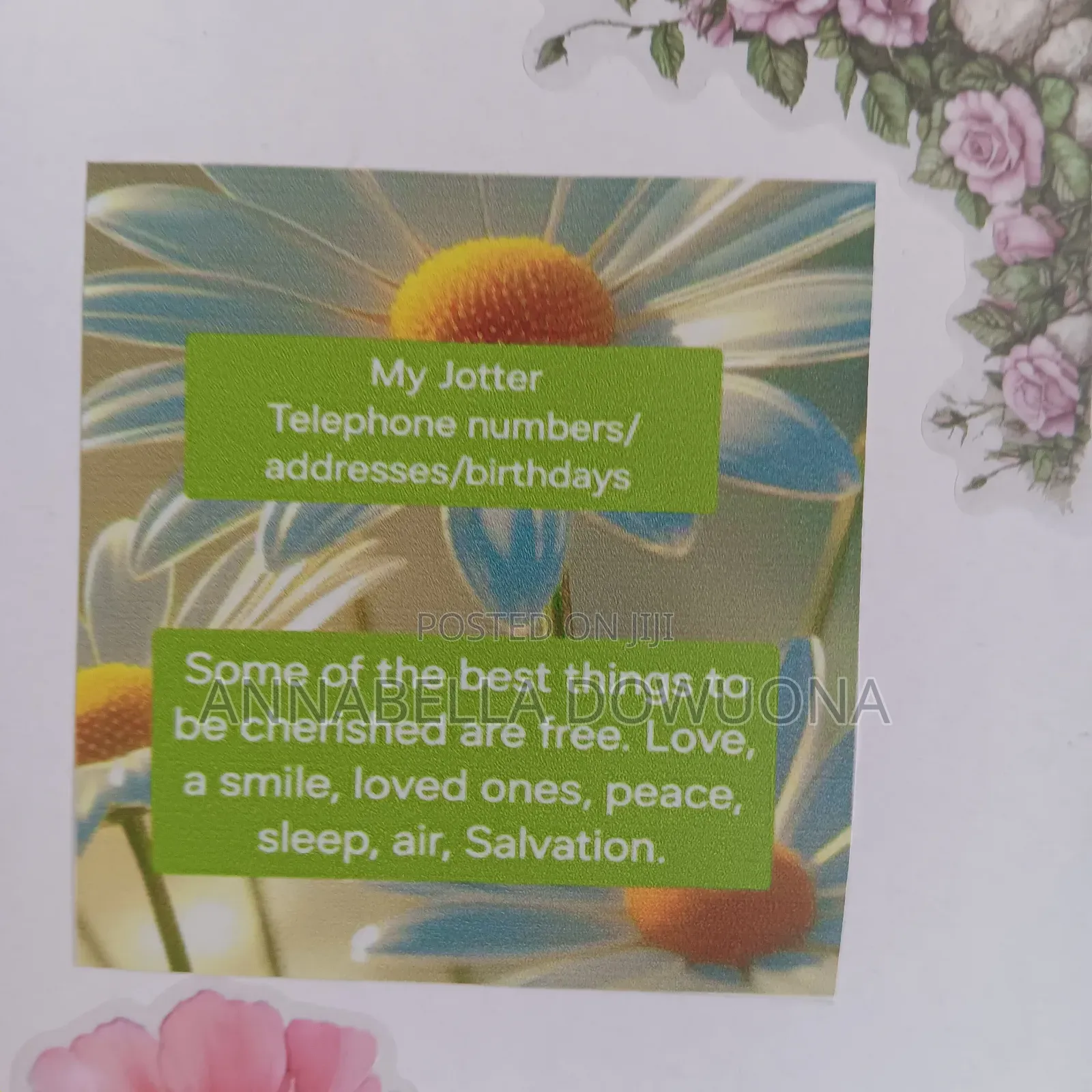 Simple Plain Labeled Jotters