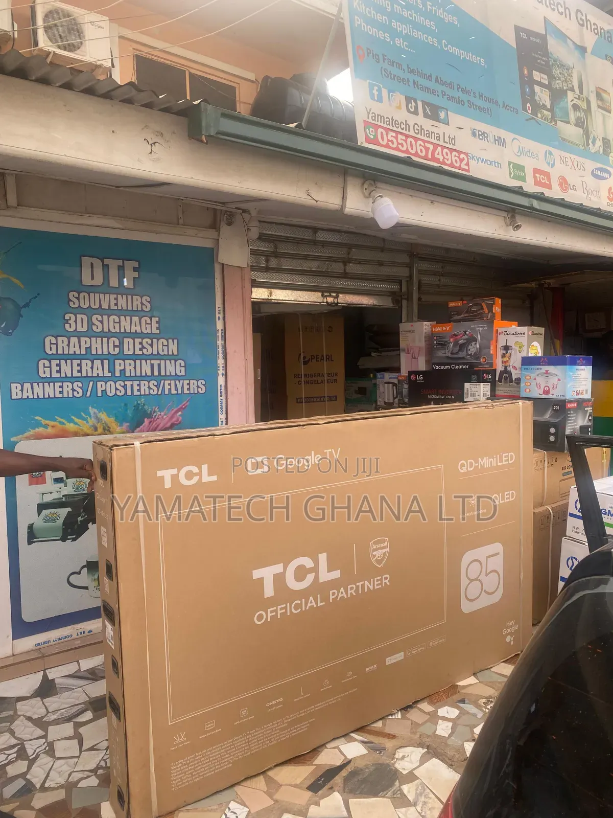 Original Tcl 85inch Qd- Mini Led Qled Google Smart 4k Tv